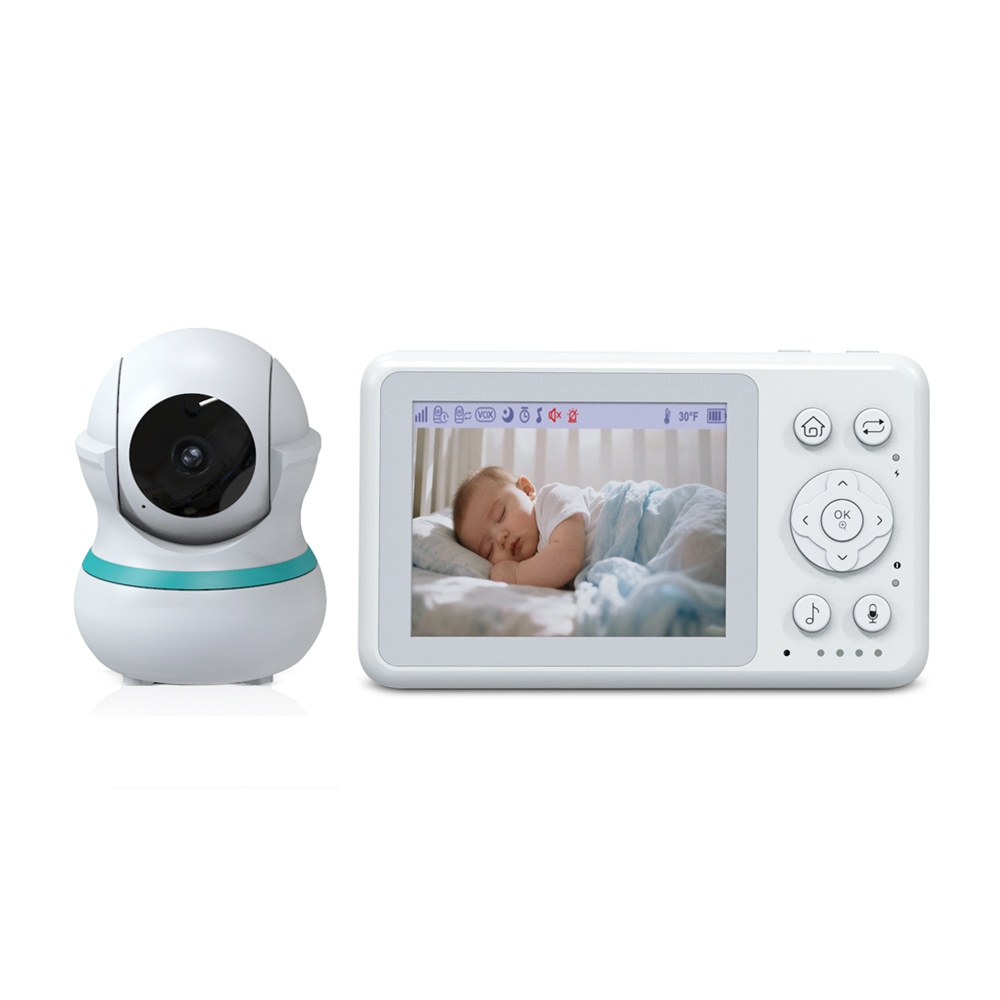 Factory Price Video Baby Monitor 3.2 inch 720P Pan Tilt Zoom Two Way Talk